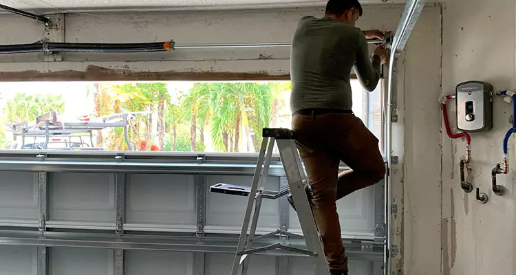 Garage Door Tension Spring Replacement in West Lealman, FL