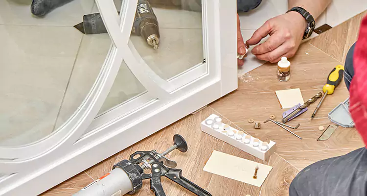 Interior Patio Door Casing Repair in West Lealman, FL